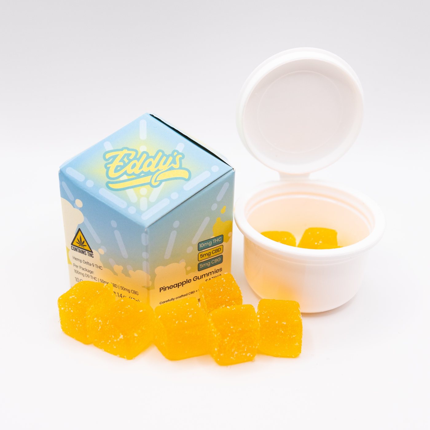 Pineapple Sativa box with gummies